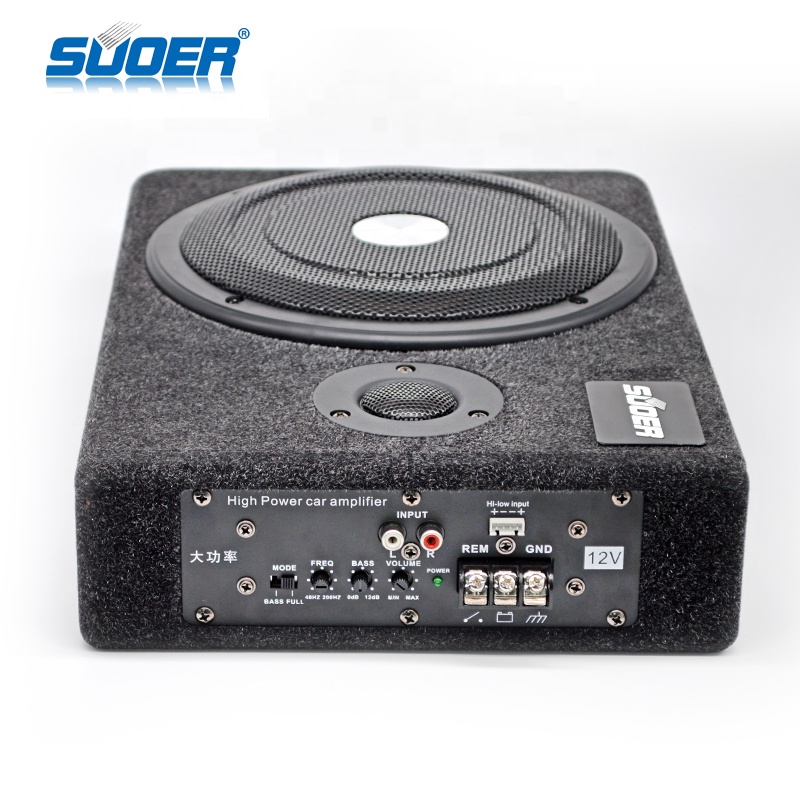 suoer KH-812 subwoofer underseat slim woofer 8 inch subwoofer car audio SPL active power car subwoofer